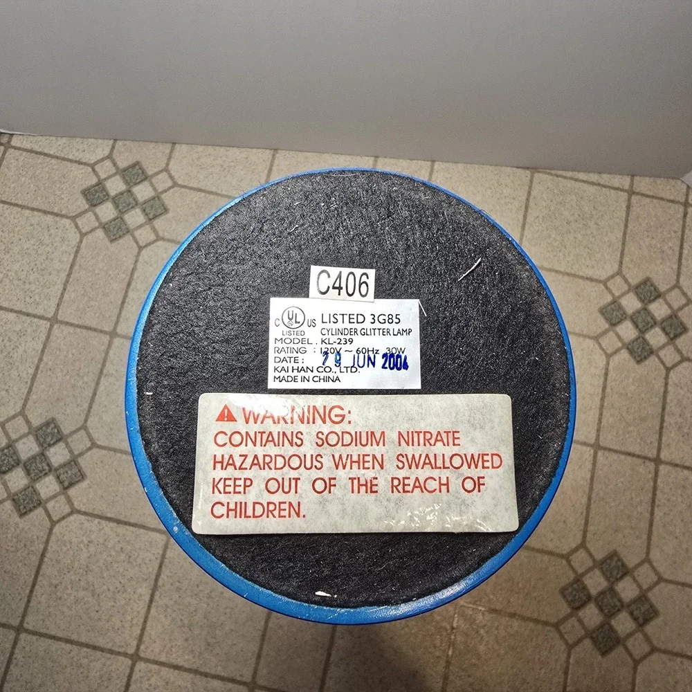 Jeff Gordon Racer 24 Glitter Lava Lamp Vtg 2004 Rare EUC Blue Light - Picture 6 of 12